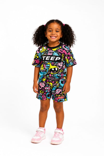 Kids Cartoon Sports T-Shirt - Muay Thai & Fighter Style Clothing