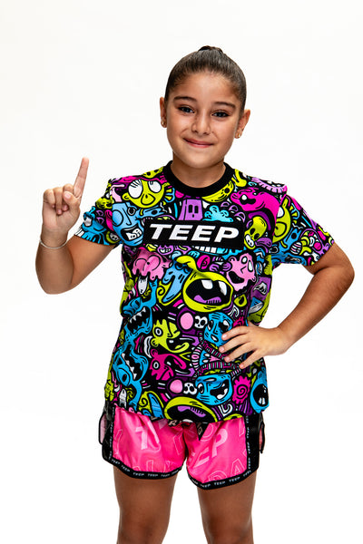 Kids Cartoon Sports T-Shirt - Muay Thai & Fighter Style Clothing