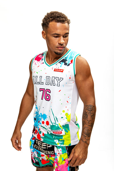 Splash Paint Dry-Fit Gym Vest for Men - Premium Sports Activewear 2026