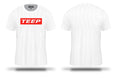 White Dry-Fit Training T-Shirt for Men - TEEP Short Sleeves Sports Top


