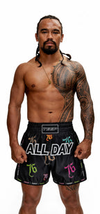 Men's TEEP ALL DAY Printed Shorts - Muay Thai Fighter Activewear