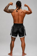 Black Muay Thai Fighter Shorts - Limited Edition TEEP Printed Shorts

