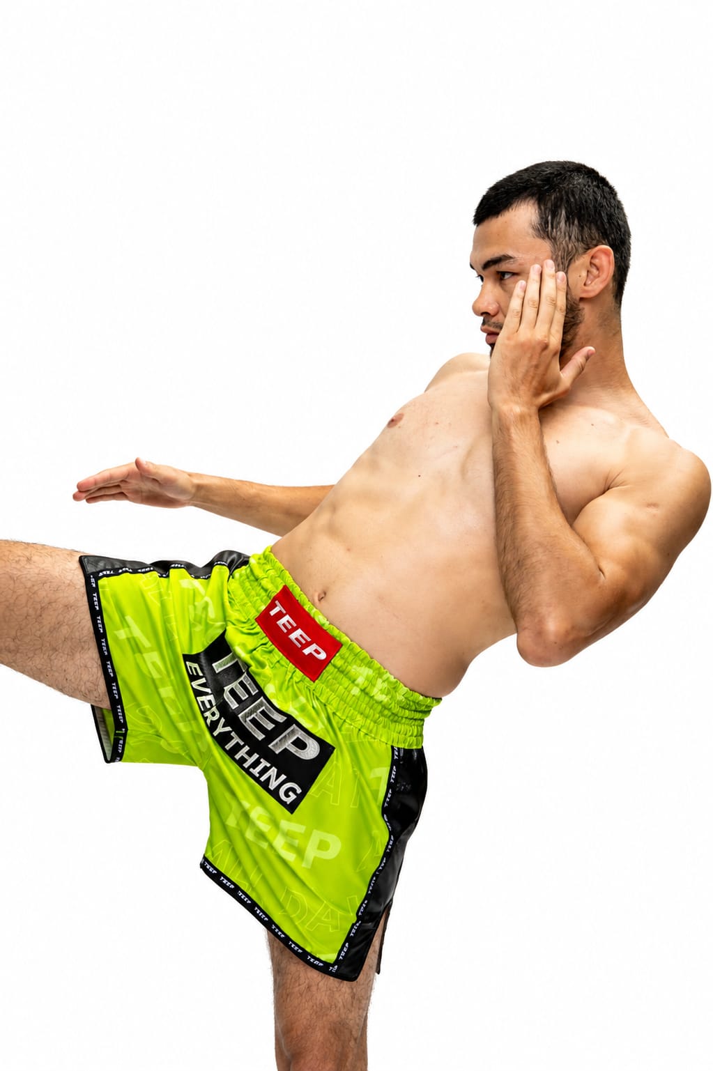 Men's Lime Green Muay Thai Fight Shorts - Teep Everything Sports Short