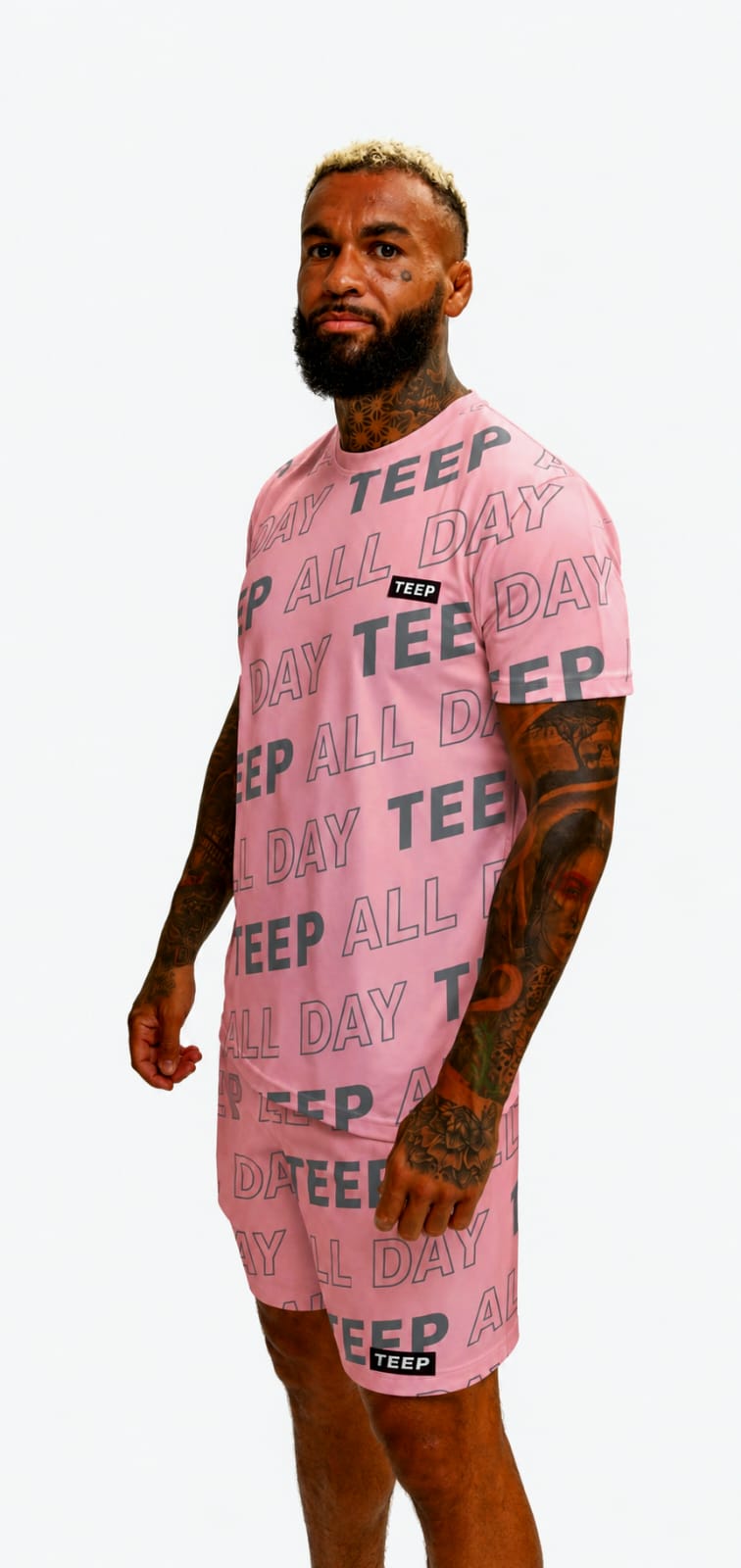 Pink Dry-Fit Training T-Shirt for Men's - High Quality Sports Clothing

