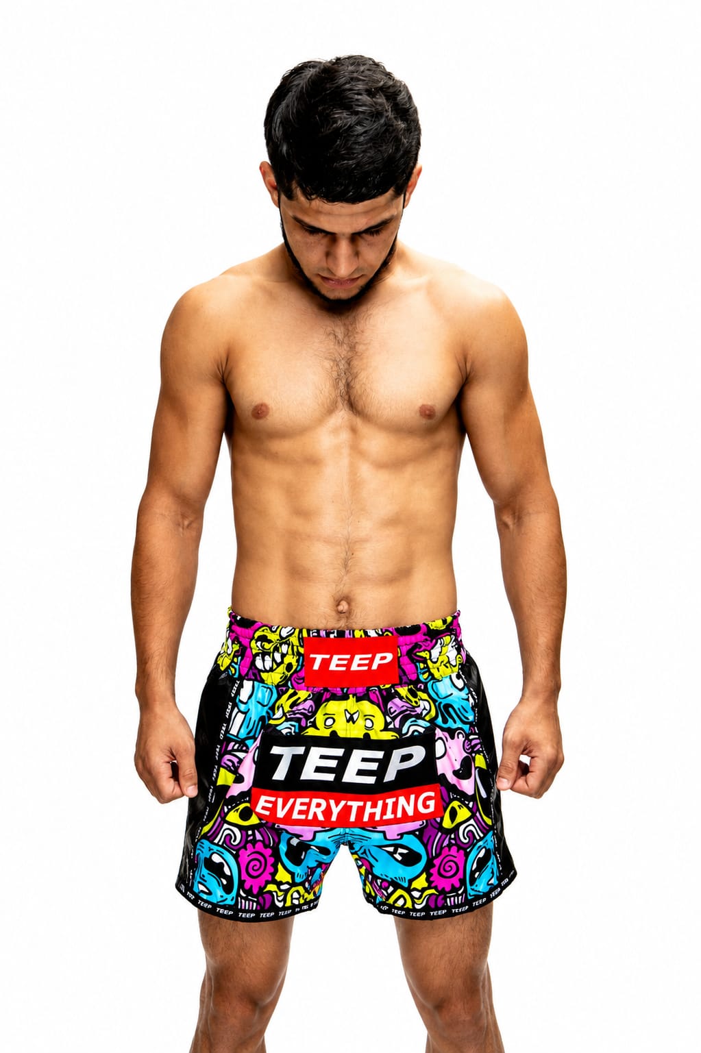 Cartoon Thai Boxing Shorts for Men - TEEP Muay Thai Clothing

