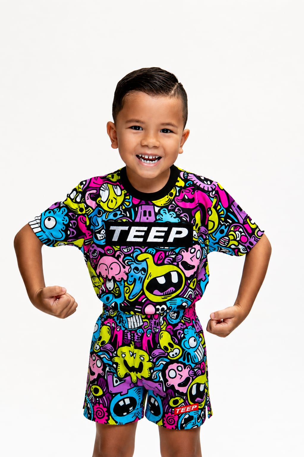 Kids TEEP Cartoon casual shorts

