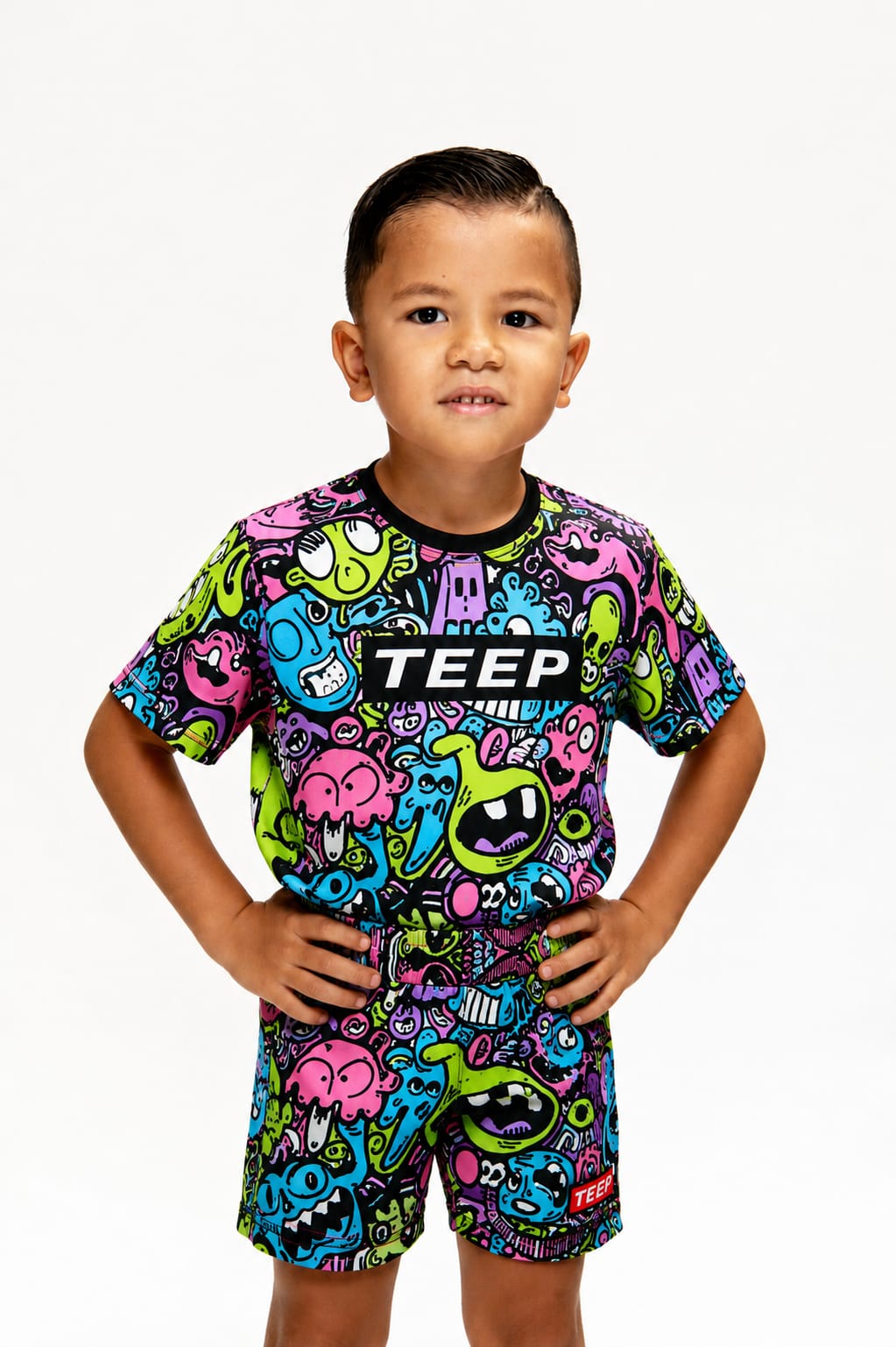 Kids TEEP Cartoon casual shorts

