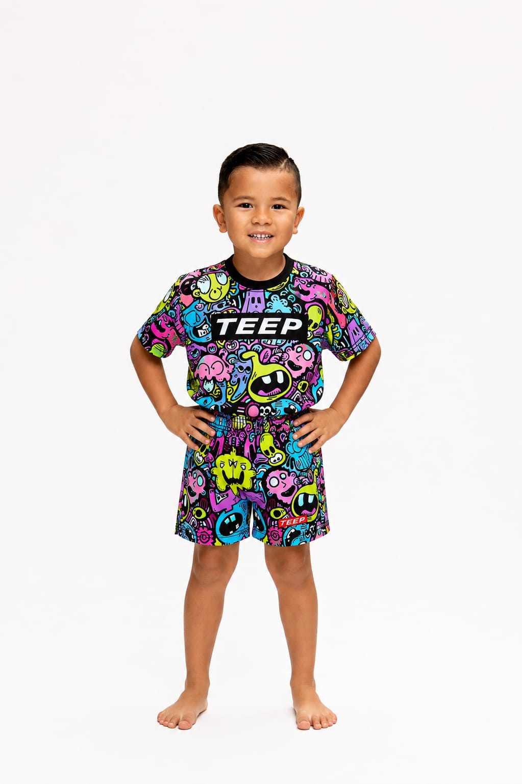 Kids TEEP Cartoon casual shorts

