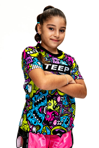 Kids Cartoon Sports T-Shirt - Muay Thai & Fighter Style Clothing

