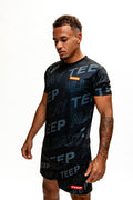 Black Dry-Fit Muay Thai Training T-Shirt - Premium Sports Clothing


