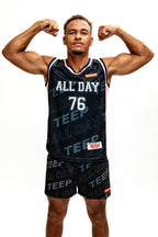 Black Muay Thai TEEP All Day Training Vest for Men - Sports Clothing

