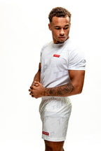 White Muay Thai Gym Shorts for Men's - High Quality Sports Activewear …

