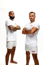 White Muay Thai Gym Shorts for Men's - High Quality Sports Activewear …

