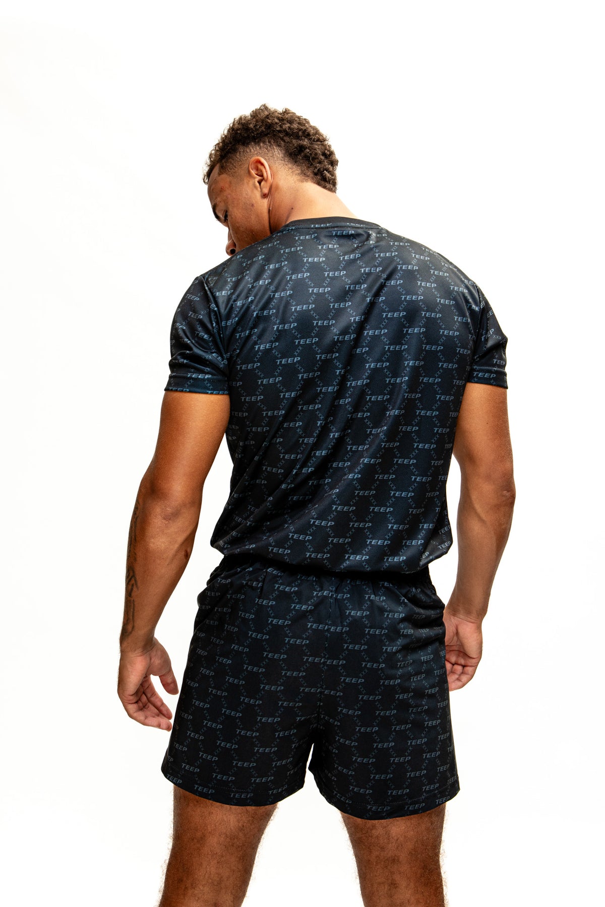 Signature Teep pattern shorts Black

