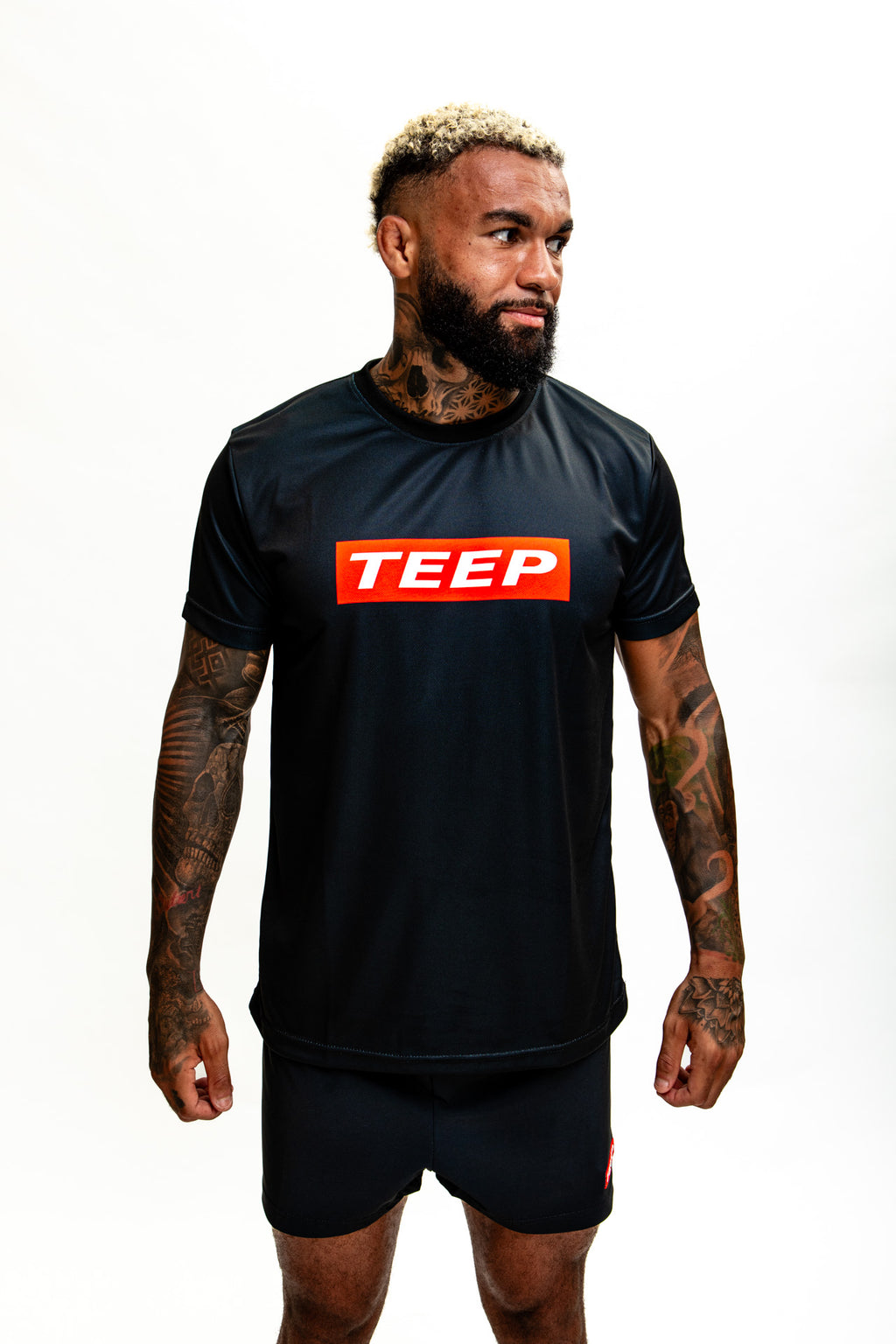 Black Dry-Fit Training T-Shirt for Men - TEEP Sports Clothing 2026

