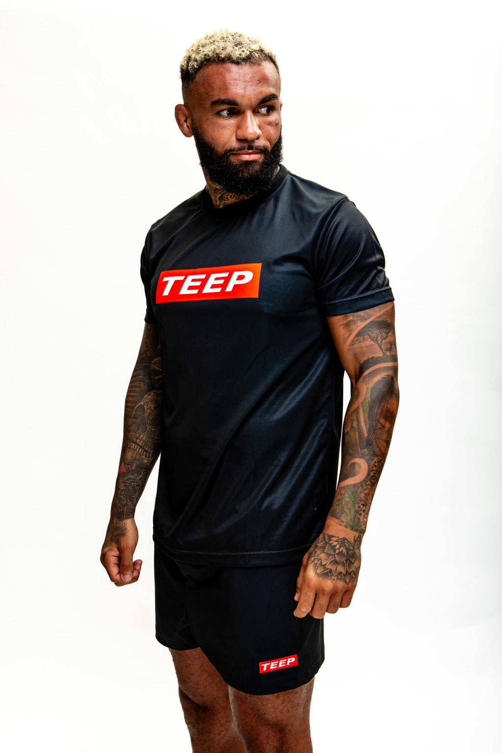 Black Dry-Fit Training T-Shirt for Men - TEEP Sports Clothing 2026


