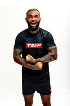 Black Dry-Fit Training T-Shirt for Men - TEEP Sports Clothing 2026

