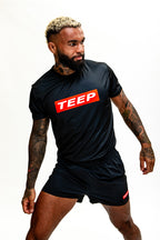 Black Dry-Fit Training T-Shirt for Men - TEEP Sports Clothing 2026


