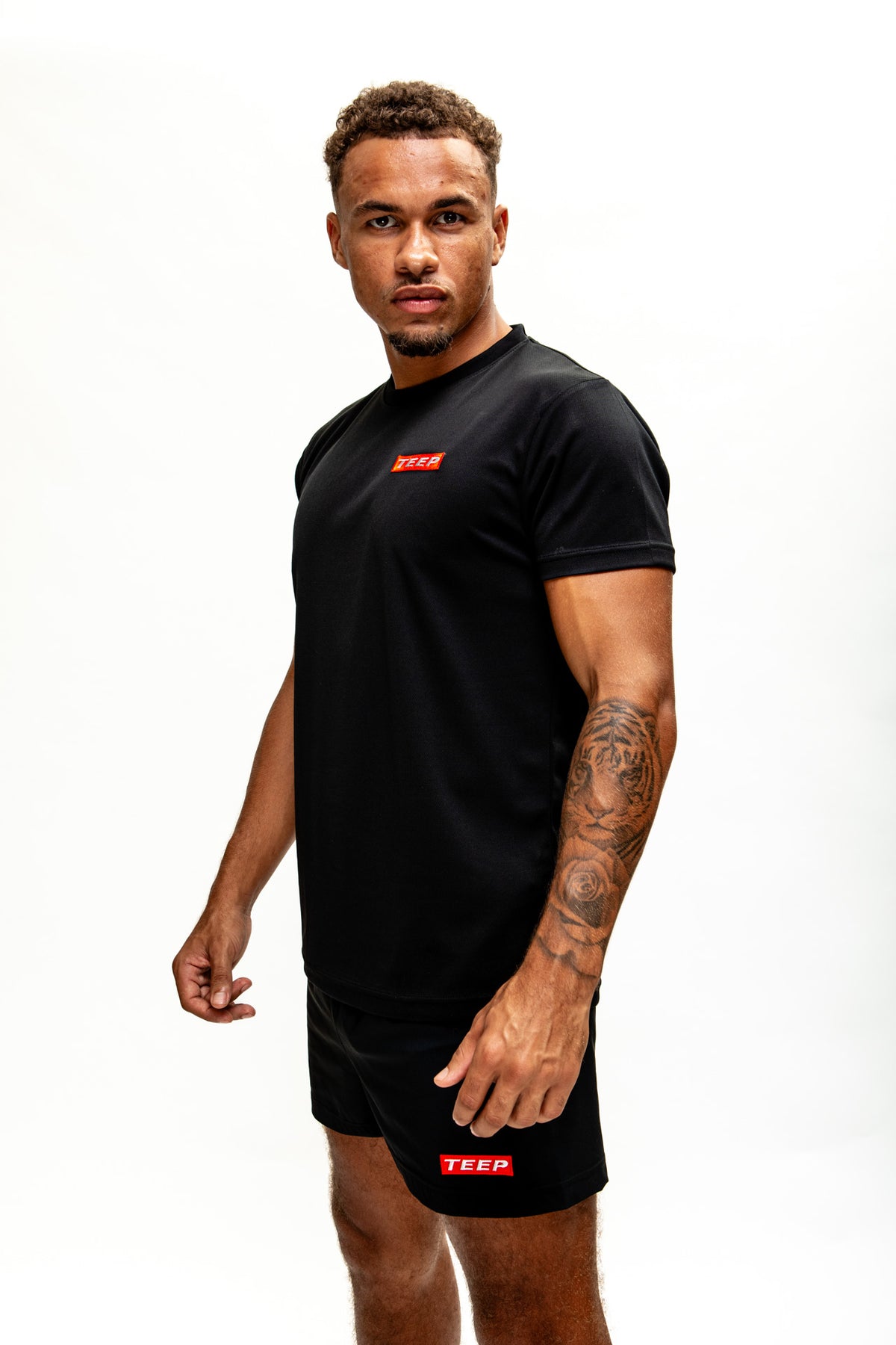 Black Dry-Fit Gym T-Shirt for Men's - Sports Activewear Online