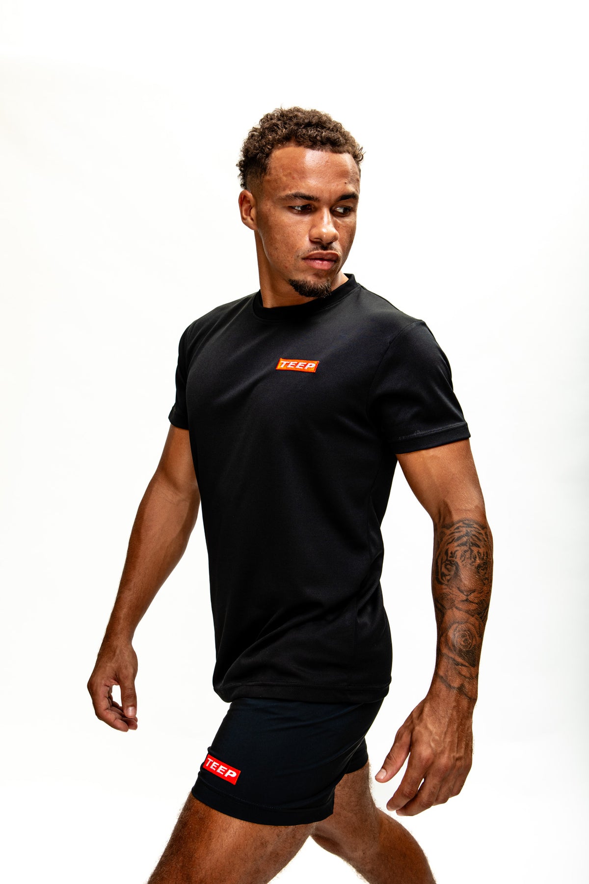 Black Dry-Fit Gym T-Shirt for Men's - Sports Activewear Online