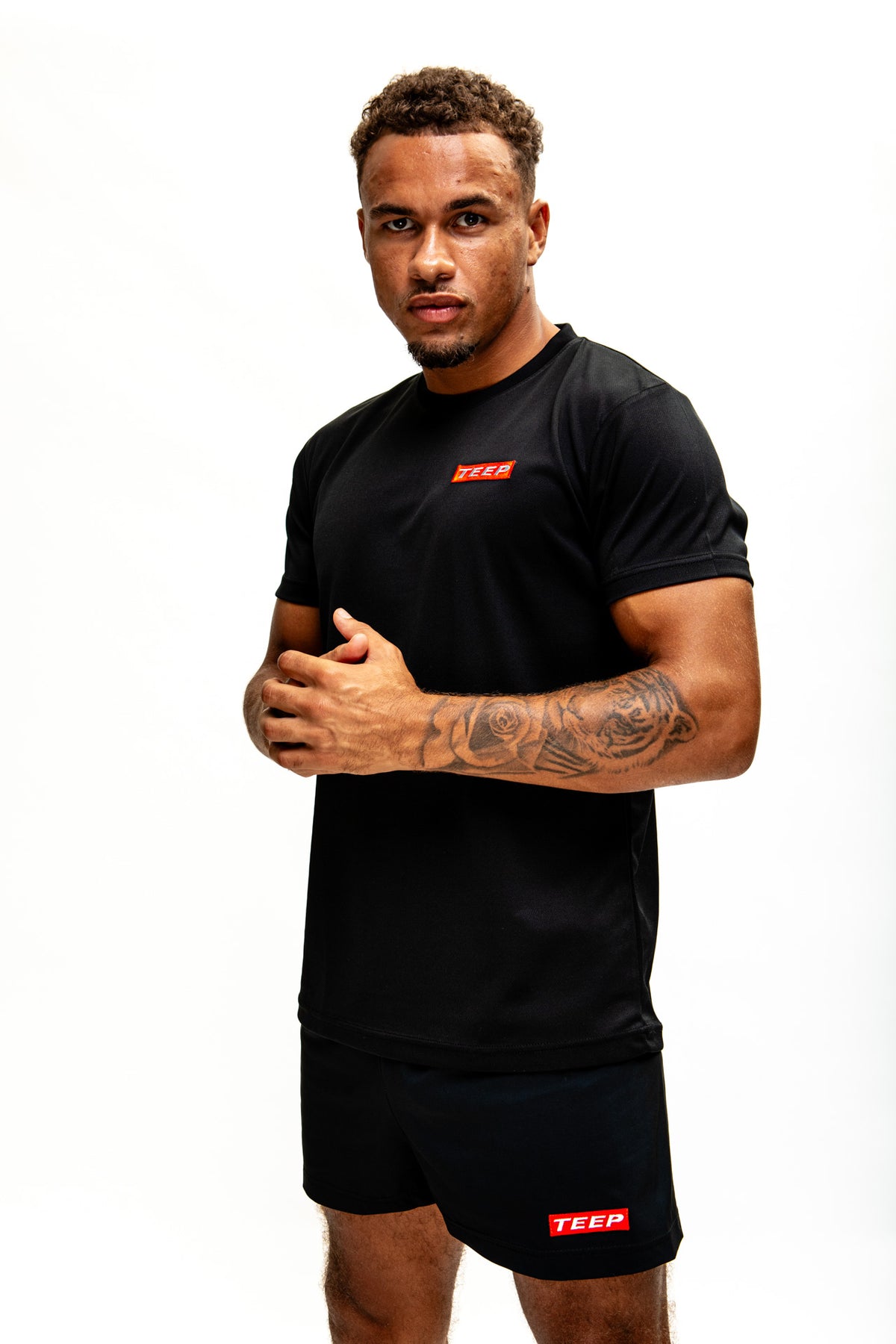 Black Dry-Fit Gym T-Shirt for Men's - Sports Activewear Online