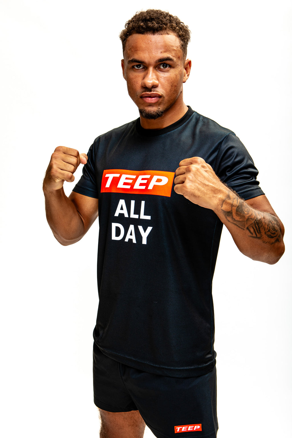 TEEP Black Dry-Fit T-Shirt - Muay Thai Training Apparel 2026

