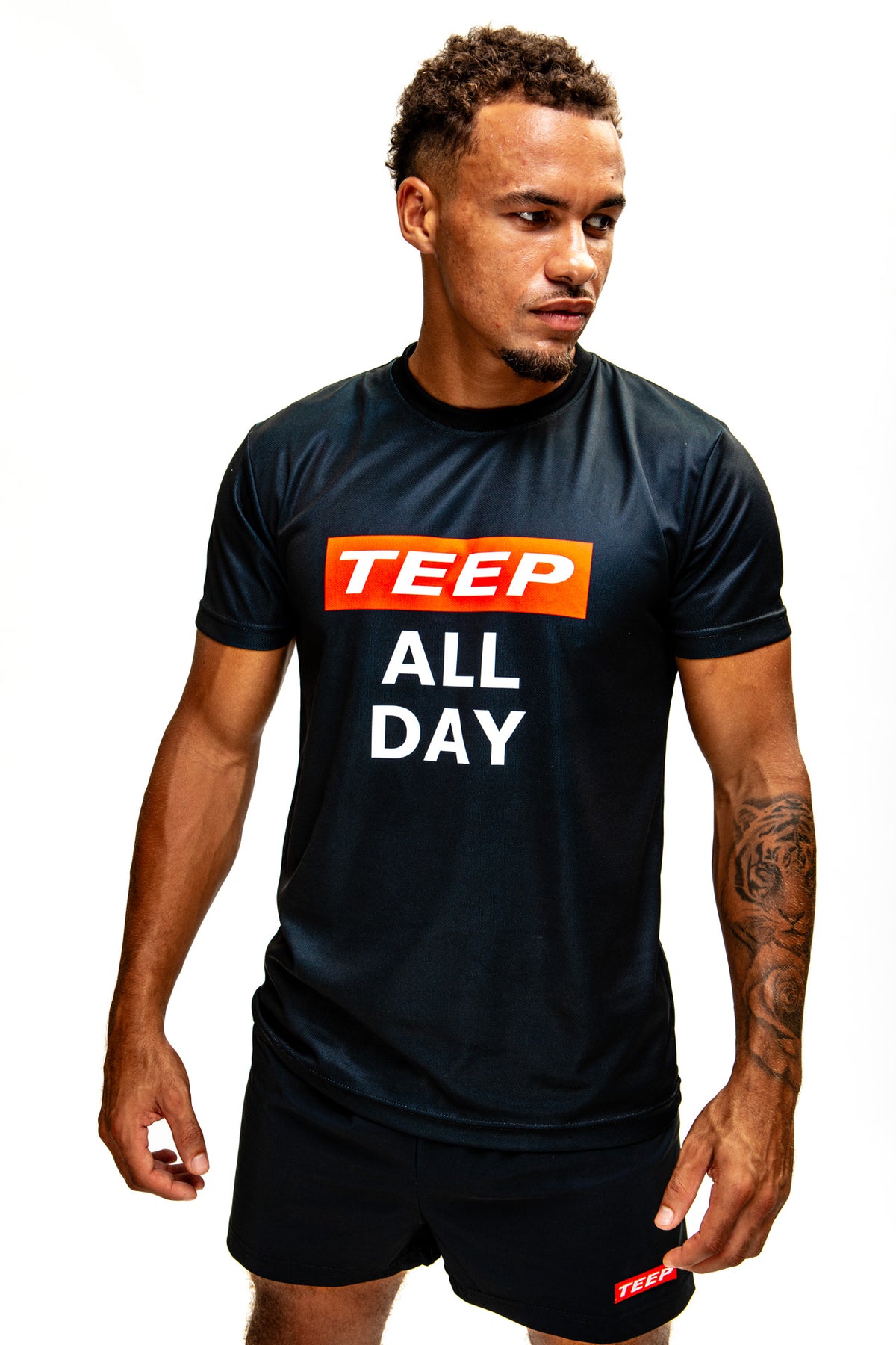 TEEP Black Dry-Fit T-Shirt - Muay Thai Training Apparel 2026

