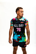 TEEP All Day Splashpaint T-Shirt - Sports and Workout Black Top 2026

