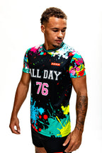 TEEP All Day Splashpaint T-Shirt - Sports and Workout Black Top 2026


