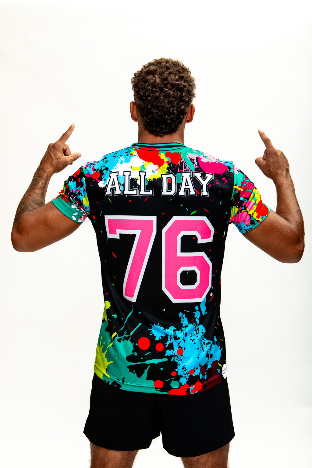 TEEP All Day Splashpaint T-Shirt - Sports and Workout Black Top 2026

