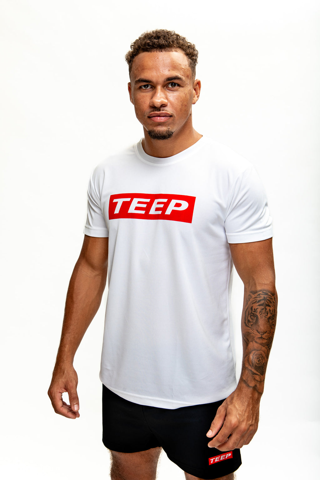 TEEP White Dry-Fit T-Shirt - Muay Thai Training Top 2026

