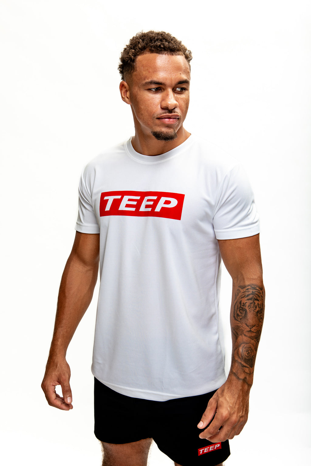 TEEP White Dry-Fit T-Shirt - Muay Thai Training Top 2026

