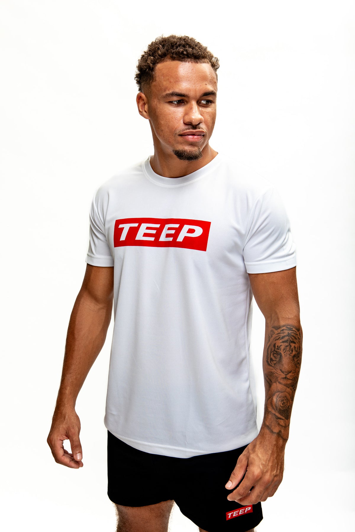 TEEP White Dry-Fit T-Shirt - Muay Thai Training Top 2026

