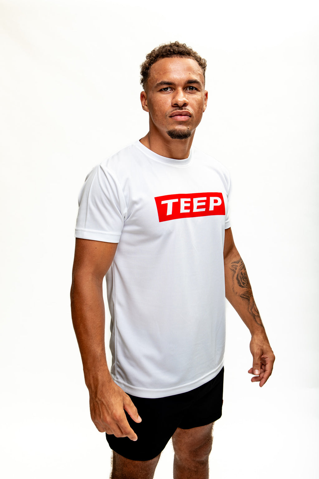 TEEP White Dry-Fit T-Shirt - Muay Thai Training Top 2026

