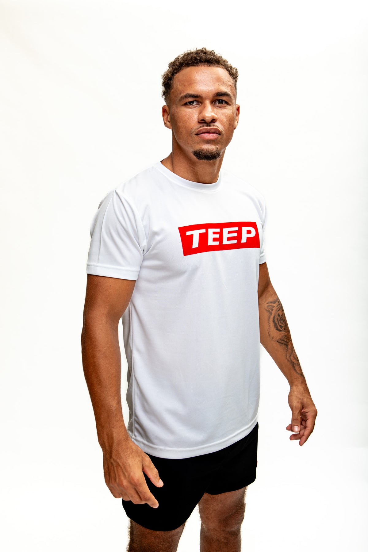 TEEP White Dry-Fit T-Shirt - Muay Thai Training Top 2026

