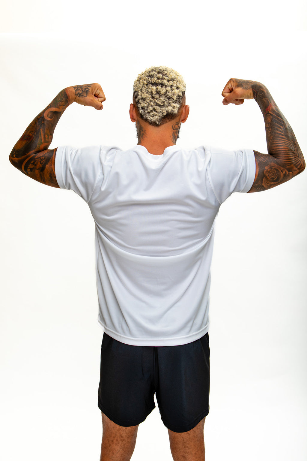 TEEP All Day Active Dry Fit T-Shirt - White Breathable Training Top


