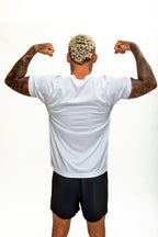 TEEP All Day Active Dry Fit T-Shirt - White Breathable Training Top

