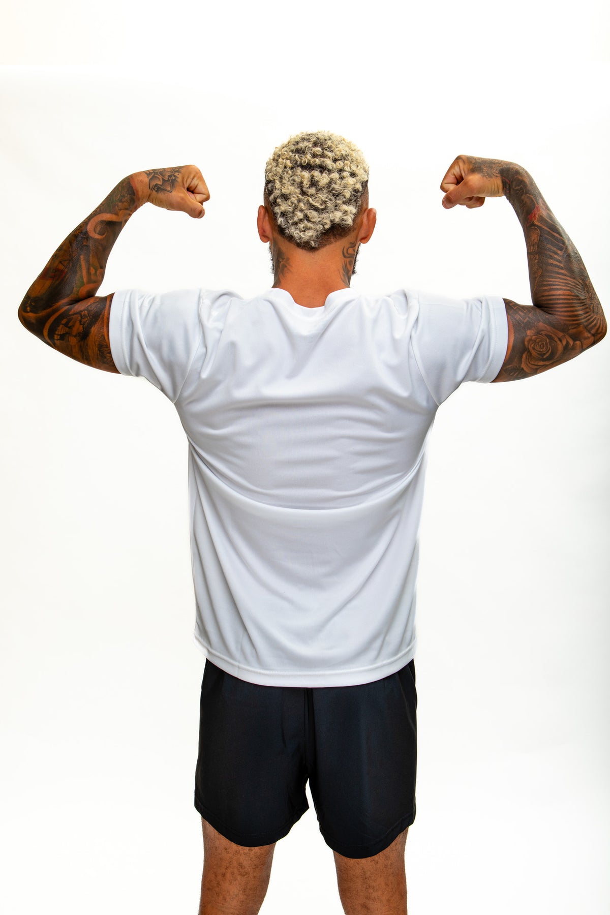 TEEP All Day Active Dry Fit T-Shirt - White Breathable Training Top

