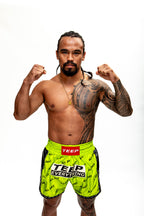 Teep Everything & All Day Muay Thai shorts Lime Green

