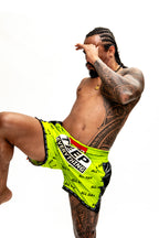 Teep Everything & All Day Muay Thai shorts Lime Green

