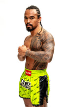 Teep Everything & All Day Muay Thai shorts Lime Green

