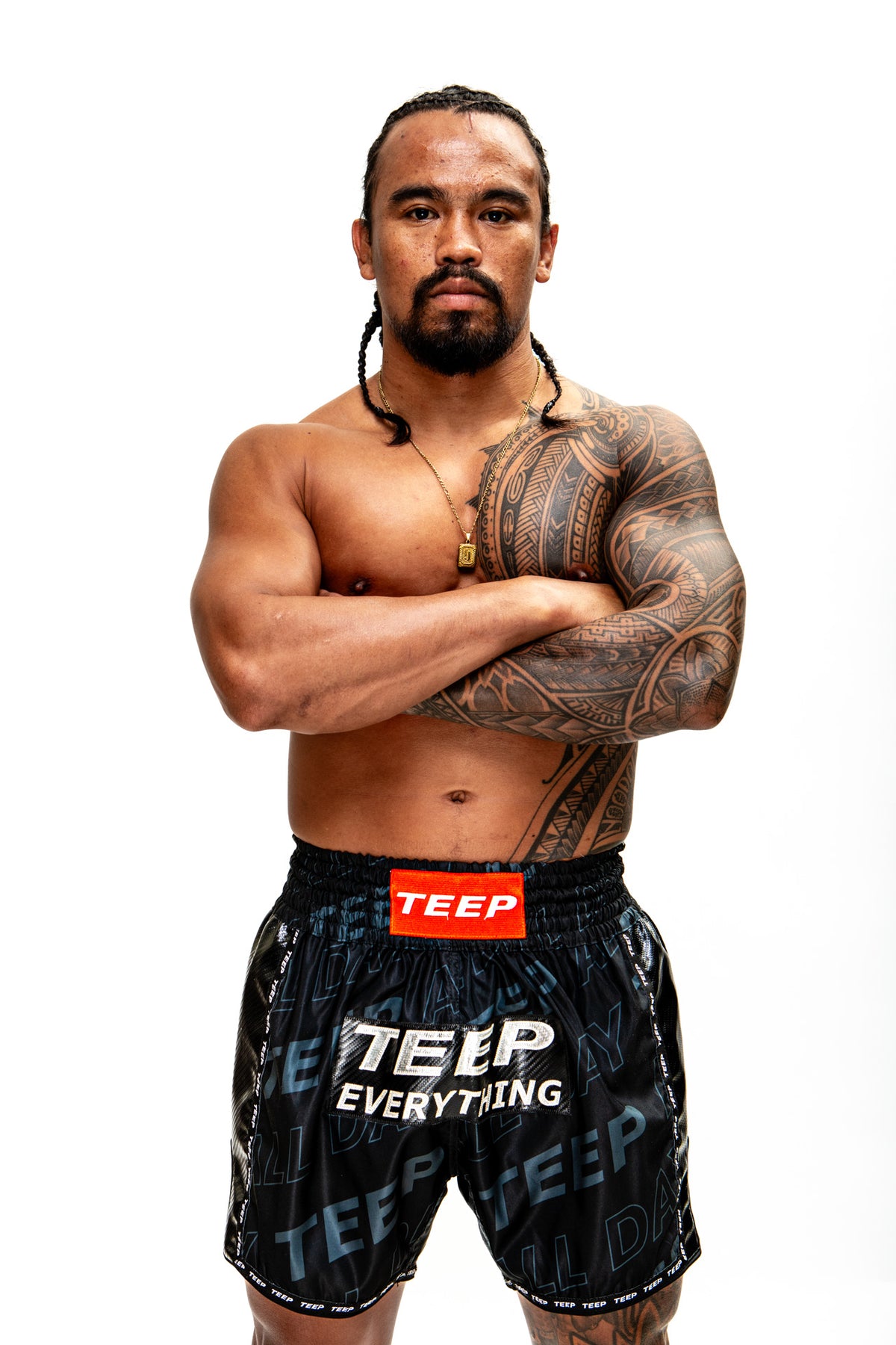 Teep ALL DAY Thai boxing shorts Black

