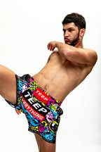 Cartoon Thai Boxing Shorts for Men - TEEP Muay Thai Clothing

