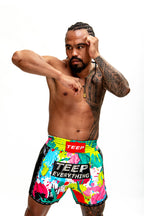 TEEP multicolour Muay Thai shorts – front view