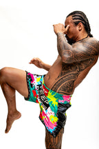 TEEP multicolour Muay Thai shorts – side view