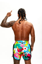 TEEP multicolour Muay Thai shorts – rear view