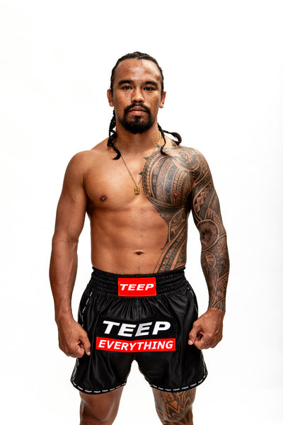 Black Thai Boxing Shorts for Men - Premium Sports Outfit 2026

