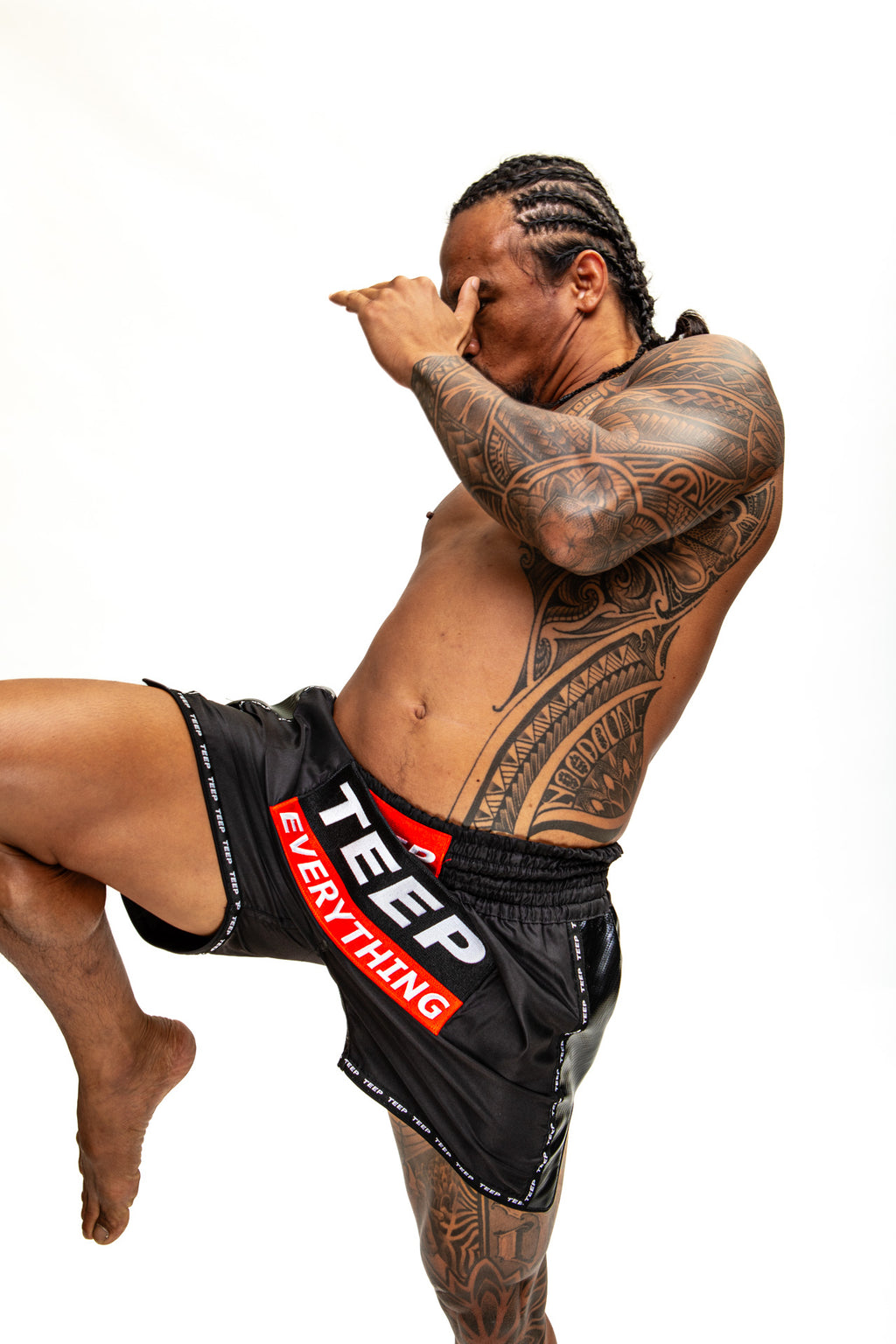 Black Thai Boxing Shorts for Men - Premium Sports Outfit 2026

