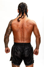 Black Thai Boxing Shorts for Men - Premium Sports Outfit 2026

