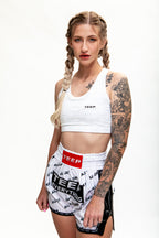 TEEP White Sports Bra - Muay Thai & Training Activewear 2026

